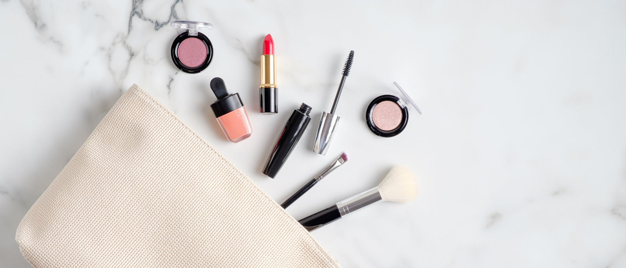 Makeup Bag with Cosmetics 